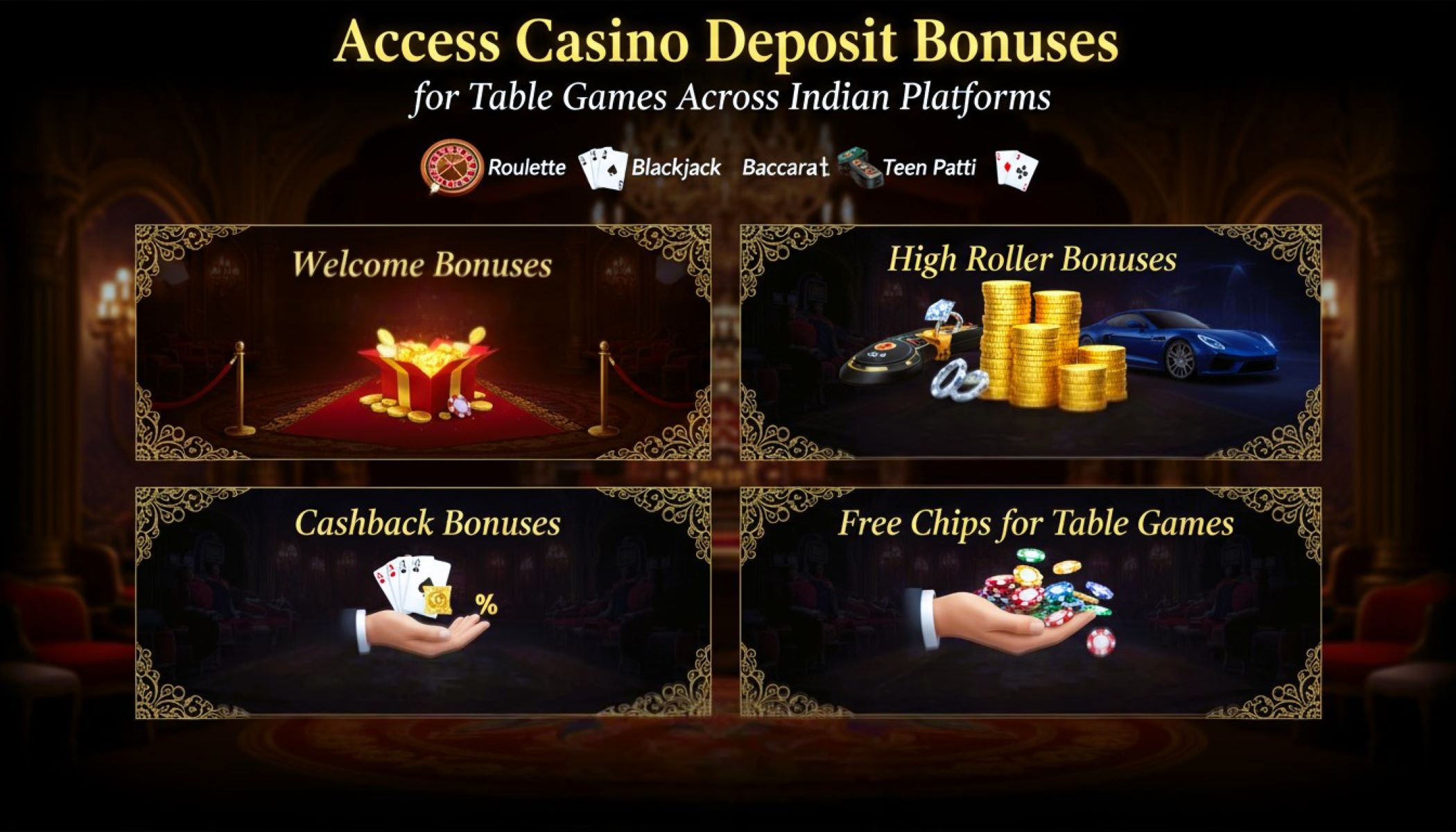 Casino Deposit Bonuses for Table Games
